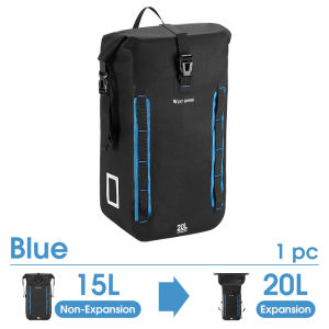 WEST BIKING 20L Fully Waterproof Bicycle Rear Rack Bag MTB Road Bike Bicycle Rear Set Pannier Bag Cycling Trunk Travel Bag Cycling Accessories