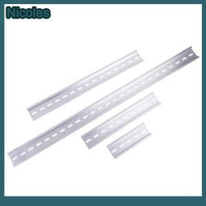 [Nicoles] 5PCS Iron DIN Universal Rail Width 35MM Length 10 20 30 50CM Terminal Block Electrical Slotting DIN Rail