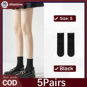 1-4Pairs Womens knee High socks classic black socks Japanese School Style JK Socks