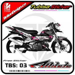 Sticker Striping Kawasaki Athlete - Stiker Striping Motor Kawasaki Athlete. TBS.SF.03