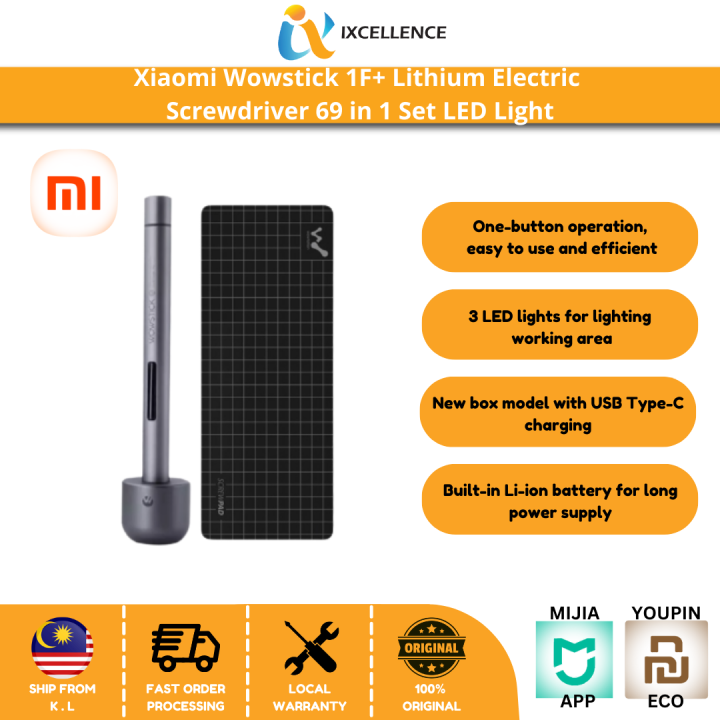 IX] Xiaomi Wowstick 1F+ Lithium Electric Screwdriver 69 in Set