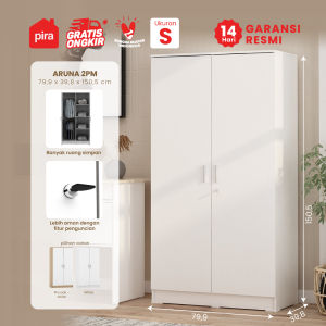 PIRA METROPOLIS OX - ARUNA 2PM Lemari Pakaian Medium 2 Pintu