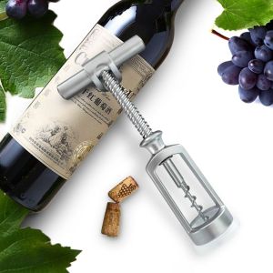 NJJU Manual Metal Red Wine Puller Champagne Remover Bottle Openers Corkscrew Wine Opener Kitchen Tools