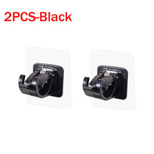 Nail-Free Curtain Rod Bracket Hook Plastic Self Adhesive Curtain Pole Holder Hanging Mount Towel Fixing Hooks Home Accessory