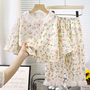 👶ชุดนอนเด็กแขนยาวกางเกงขายาวลายน่ารัก ผ้าฝ้าย ใส่สบาย ระบายอากาศ Childrens pajamas long sleeves and long pants【Hippobaby】