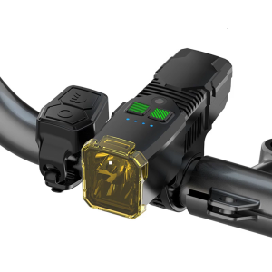 Bright LED Rechargeable Bike Light with Horn Waterproofs Road Bicycles Light Antiglare Front Headlight Easy to Install