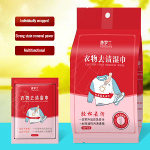 Nonstinging Cleaning wipes Stain remover wipes Ingredient safety heavy grass Various fabrics available Cleaning is easier norinse wipes Clothes Stain Remover Wipes