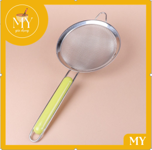 Ray lọc-lọc cháo - lọc nước cốt dừa inox cán nhựa xanh