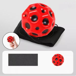 YESMILE Moon Shape Wrist Elastic Ball High Elastic Swing Rebound Rope Return Rubber Ball Creative Decompression Jump Ball