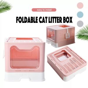Premium Cat Litter Box Hooded Closed Cat Litter Tray 51x41x38cm Cats