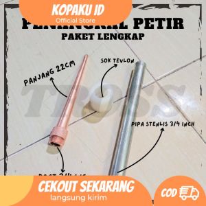 Penangkal anti petir untuk rumah paket lengkap uk 3/4 tombak splitzen 22 cm dari babit tembaga