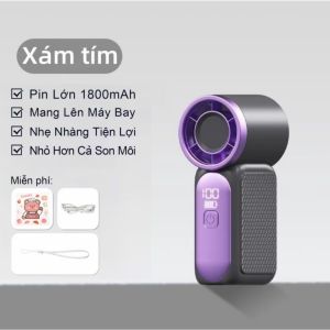 Quạt cầm tay S1 Mini 100 mức gió pin 1800mAh tốc độ cao làm mát nhanh quạt tích điện S1 Mini Thiết Kế Đẹp