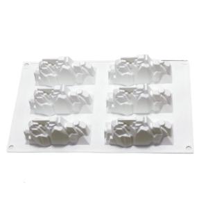 6 Cavities Silicone Dessert Mold Mountain Shape Professional Pastries Moulds for Creative Baking and Dessert Making