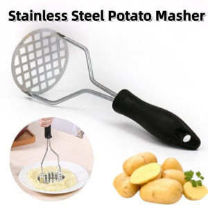 Stainless Steel Potato Masher with Broad Mashing Plate for Smooth Mashed Potatoes Fruit Vegetable Tools Press Crusher Manual Pressing Tool