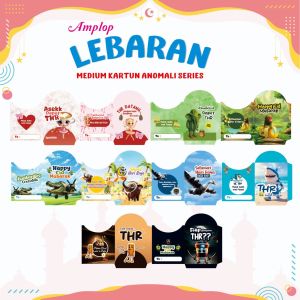 (1000 Lembar) AMPLOP LEBARAN MEDIUM KARTUN VIRAL ANOMALI SERIES