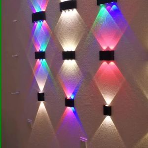 SXH 2w Double-Sided Crystal Wall Lamp Creative Indoor Aluminum TV Background Wall Decorative Lamp Corridor Aisle