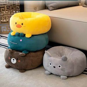 INTER HOME เบาะรองนั่งทรงกลมดูกดิ๊กดิ๊ก รูปสัตว์เลี้ยงน่ารัก เบาะรองนั่ง รองเก้า สำหรับตกแต่งห้องนอน ห้องนั่งเล่น