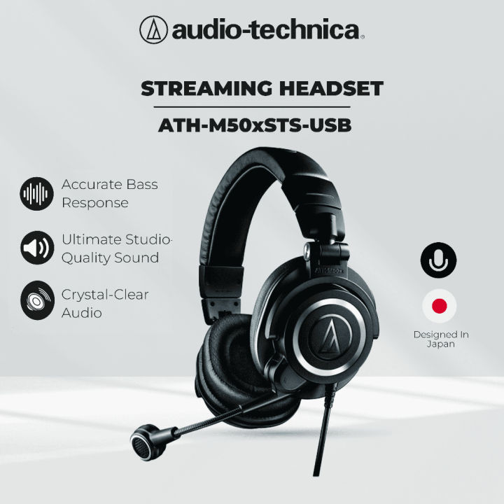 Audio-Technica ATH-M50xSTS-USB Streaming Headset | Lazada