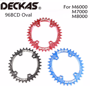 Deckas hình bầu dục 96bcd chainring MTB núi BCD 96 Xe Đạp Xe Đạp 32T 34T 36t 38T crankset tấm răng bộ phận cho M6000 m7000 M8000