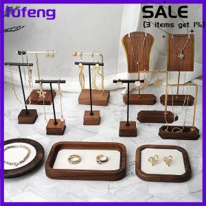 fufeng Đồ trang sức hiển thị đứng Vòng cổ bông tai đồ trang sức đồng gỗ trang sức hiển thị đạo cụ chụp trang sức gian hàng hiển thị miếng