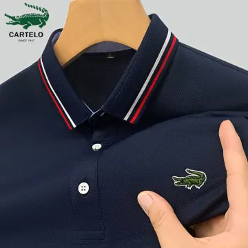 Crocodile logo shirt brand best sale