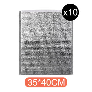 SUGA พร้อมส่ง ถุงฟอยล์เก็บอุณหภูมิ 10ชิ้น ถุงฟอยล์เก็บความร้อน/เย็น ถุงอลูมิเนียมฟอยล์ ช่วยรักษาอุณหภูมิอาหาร COD SUR330