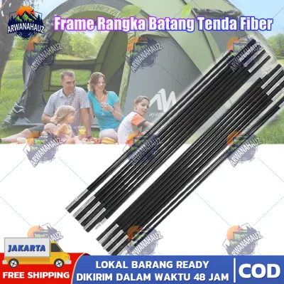 Frame Rangka Batang Tenda Fiber Fibre 85mm x 52cm & 79mm x 60cm & 69mm x 52cm 69mm x 60cm /frame tenda kapasitas 2 orang