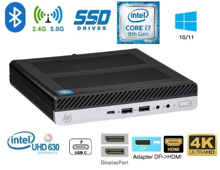 HP EliteDesk 800 G4 DM 35W 8th Gen Intel i5 i7 u2 32GB RAM u2 1TB