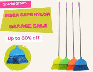 [INDRA]Sapu Nylon 688 Tex Gagang Stainles /grosir 12pcs