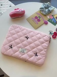Laptop bag Korean style ins embroidered bow suitable for 10/11inch 13/14inch 15/15.6inch shockproof inner bag