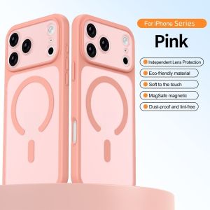LEVINO Matte Magnetic Phone Case With for iPhone 17 Pro Max/17Air/16/15 Skin-Feel Cover Shockproof Phone Case