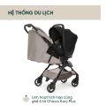 Xe đẩy du lịch Chicco Aero We - Màu ghi yến mạch/ Màu xanh matcha. 