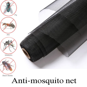 1 x1 Meter Kain Jaring Kasa Nyamuk Untuk Ventilasi Jendela Penutup Lubang Angin Mosquito Net PP Nano