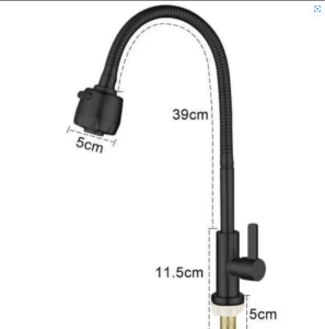 【BUY 1 FREE 1】Kitchen Faucet Stainless 360° Flexible with Sprayer Single Cold Kitchen Wall hanging washing faucet