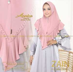 Zain Annisa Jilbab Instant Soft Pad Antem Terbaru Bahan Jersey Polos