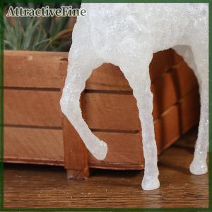 AttractiveFine Hươu Pha Lê Nai Rừng giáng sinh nai sừng tấm vàng lấp lánh màu trắng trang trí bàn tráng miệng cho gia đình