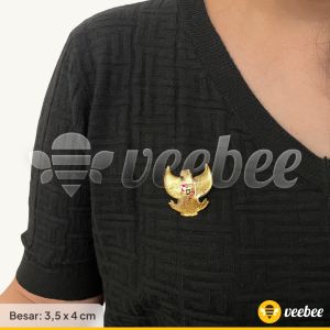 Pin Bros Burung Garuda/ Pin Merah Putih kemerdekaan RI / upacara 17an