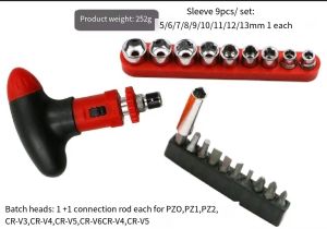 High quality Manual T - type ratchet screwdriver quick bolt driver  batch 6.35 mm can rotate forward  reverse