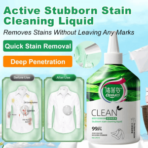 Laundry Detergent Stubborn Stain Cleaning Liquid Oxygen Bleach Cleaning Solution Remove Yellow/Sweat/Odors
