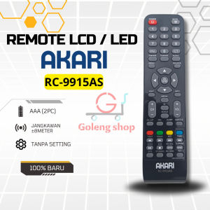 Remot Remote TV Akari LCD LED RC-9915AS Tanpa Setting