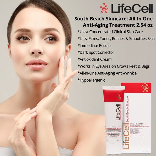 Trattamento anti-invecchiamento tutto in uno LifeCell Genuine South Beach Skincare_voghion.com