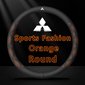 New Leather Car Steering Wheel Cover For Mitsubishi ASX Triton Pajero Sport Outlander Attrage Mirage Xpander Fuso Montero Auto Sports Fashion Styling Decoration Accessories
