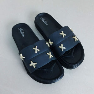 Sandal Selop Wanita Kekinian Woman Fashion Slip On Model Korea Kasual Style Santai Import COD SPT-48