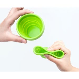 Outdoor Portable Collapsible Retractable Cup Silicone Cup Convenient Foldable Cup Expandable Cup Travel Mugs