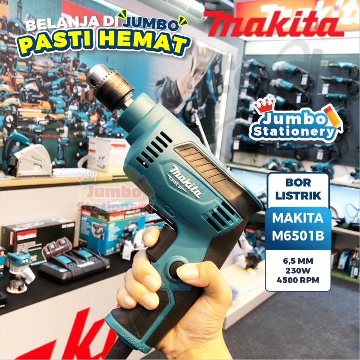 MESIN%20BOR%20TANGAN%206.5MM%20MAKITA%20M6501B%20/%20M%206501%20B%20BOR%20TANGAN%20LISTRIK%20HIGH%20SPEED%20DRILL%20-%20Image%202