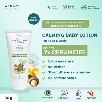 [Clearance Stock][Exp:09/26]Calming Baby Lotion (Sensitive Skin & Eczema) 30g/60g Cahaya Naturals - Lotion Wajah dan Badan Bayi dengan Kulit Sensitif