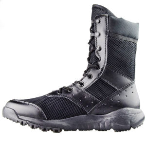 Mens TF-NEW Black Desert Combat BootsTactical Military BootsLace up Outdoor Men Boots Lightweight Ankle Work Autumn Boots (BlackTan)