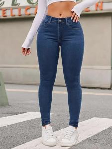 G7 Cross-border Exclusive for Independent Station 2025 European and American Foreign Trade New Tight Elastic Nine-point Skinny Jeans 7/7