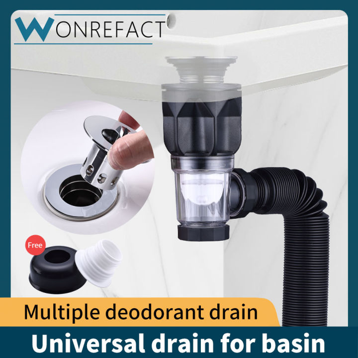 Universal Sink Drain Pipe Deodorant Drain Drain Pipe Wash Basin Sink Drain Sink Wash Basin ...