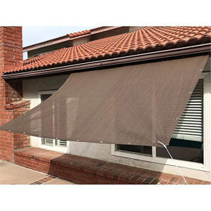 ColourTree Sun Shade Mesh Canopy Awning Privacy Screen Wind Screen Hot Resistant Protection Shelter 90% UV Blocking for Gazebo Patio Garden Outdoor Greenhouse Flower Barn Kennel Fence Brown